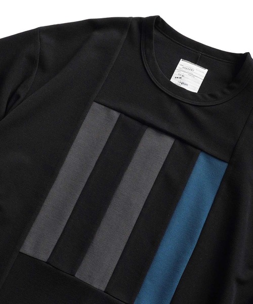 SHAREEF(シャリーフ)の「MILAN RIB SWITHING BIG-T(Tシャツ/カットソー・メンズ・ブラック/グリーン/ホワイト系その他/チャコール・1/2/3)」の5枚目の写真