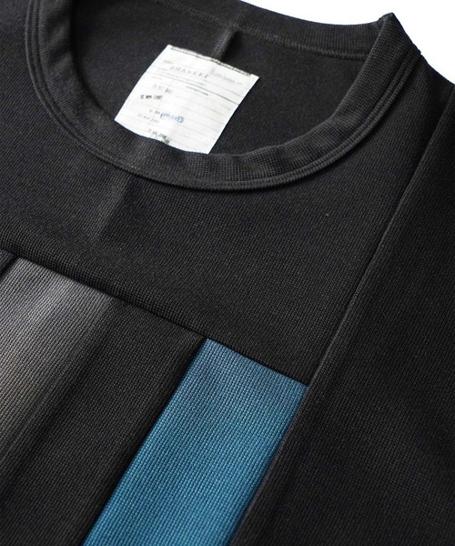 SHAREEF(シャリーフ)の「MILAN RIB SWITHING BIG-T(Tシャツ/カットソー・メンズ・ブラック/グリーン/ホワイト系その他/チャコール・1/2/3)」の7枚目の写真