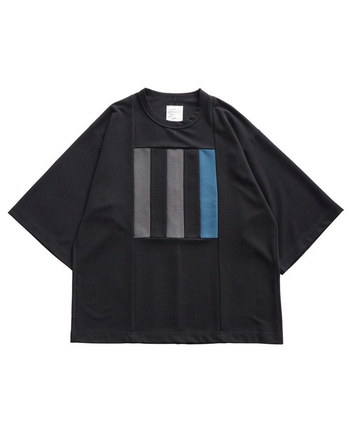 SHAREEF(シャリーフ)の「MILAN RIB SWITHING BIG-T(Tシャツ/カットソー・メンズ・ブラック/グリーン/ホワイト系その他/チャコール・1/2/3)」の8枚目の写真