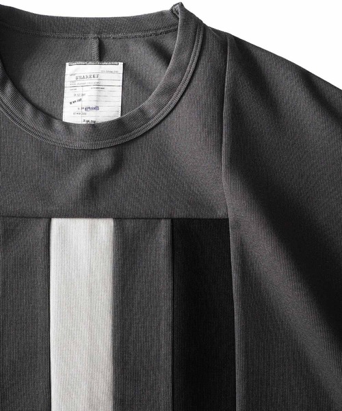 SHAREEF(シャリーフ)の「MILAN RIB SWITHING BIG-T(Tシャツ/カットソー・メンズ・ブラック/グリーン/ホワイト系その他/チャコール・1/2/3)」の11枚目の写真
