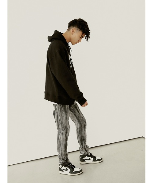 SINCITY(シンシティ)の「『SINCITY/シンシティ』SINCITY BANDANA HOODIE/ブランドロゴバンダナ柄 プルオーバーパーカー(パーカー・メンズ・ブラック・M/L)」の4枚目の写真