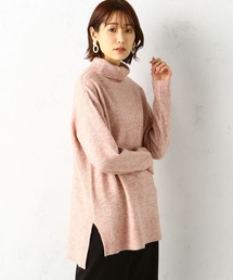 ウォッシャブルハイネックニットチュニック