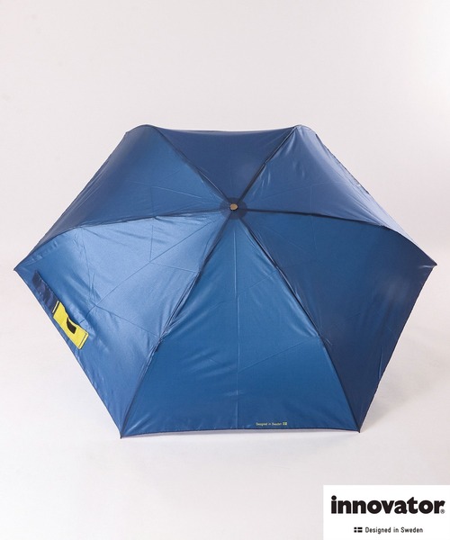 innovator（イノベーター）の「innovator 軽量折りたたみ傘　58cm（折りたたみ傘・メンズ・グレー/ネイビー/オレンジ/ライトブルー/ブラック/イエロー/グリーン・58）」の6枚目の写真