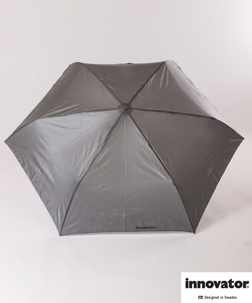 innovator（イノベーター）の「innovator 軽量折りたたみ傘　58cm（折りたたみ傘・メンズ・グレー/ネイビー/オレンジ/ライトブルー/ブラック/イエロー/グリーン・58）」の3枚目の写真