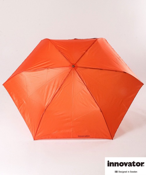 innovator（イノベーター）の「innovator 軽量折りたたみ傘　58cm（折りたたみ傘・メンズ・グレー/ネイビー/オレンジ/ライトブルー/ブラック/イエロー/グリーン・58）」の7枚目の写真