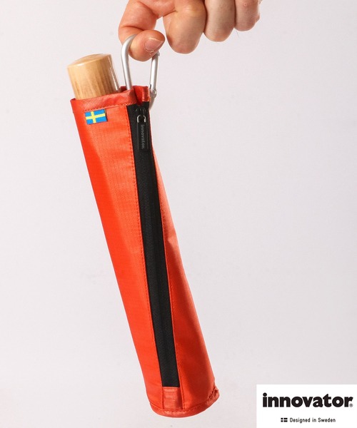 innovator（イノベーター）の「innovator 軽量折りたたみ傘　58cm（折りたたみ傘・メンズ・グレー/ネイビー/オレンジ/ライトブルー/ブラック/イエロー/グリーン・58）」の20枚目の写真
