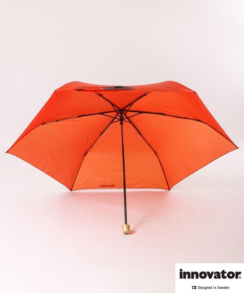 innovator（イノベーター）の「innovator 軽量折りたたみ傘　58cm（折りたたみ傘・メンズ・グレー/ネイビー/オレンジ/ライトブルー/ブラック/イエロー/グリーン・58）」の11枚目の写真
