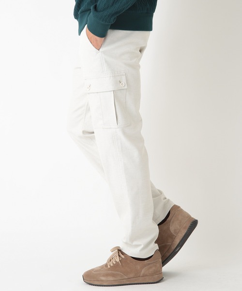MEN'S BIGI（メンズビギ）の「【SHELTERING DRY】カーゴパンツ（カーゴパンツ・メンズ・ベージュ/グレー・01/02/03/04）」の8枚目の写真