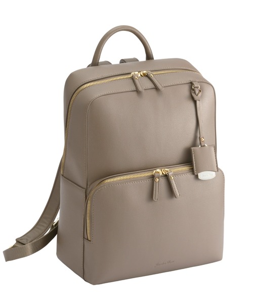 Jewelna Rose（ジュエルナローズ）の「フレイヤ・リュック2 A4ジャストサイズ 16125（バックパック/リュック・レディース・ライトグレー/スモークピンク/ブラック/ベージュ/アッシュグレー/クリーム/ネイビー/グレイッシュブルー/ホワイト/ホワイト系その他/ブラウン・FREE）」の17枚目の写真