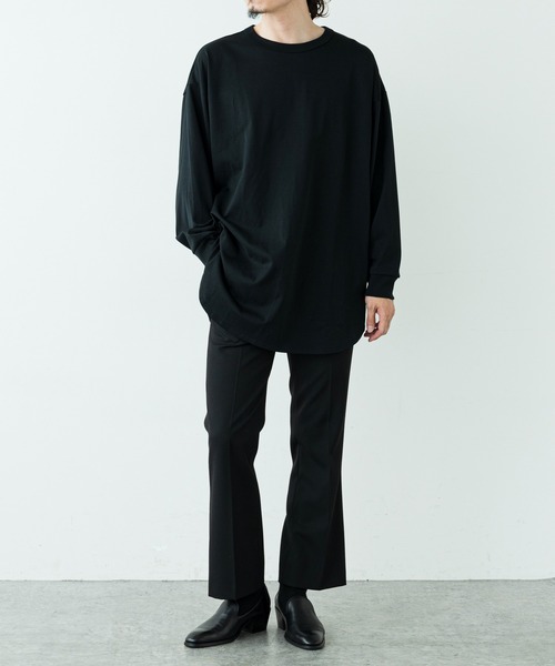 Lui's（ルイス）の「ウルティマ ロングテールロンT（Tシャツ/カットソー・メンズ・ホワイト/ブラック/グリーン/グレー・FREE）」の8枚目の写真