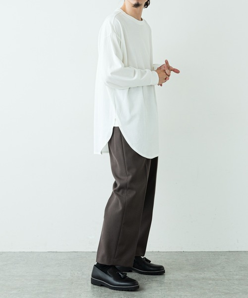 Lui's（ルイス）の「ウルティマ ロングテールロンT（Tシャツ/カットソー・メンズ・ホワイト/ブラック/グリーン/グレー・FREE）」の14枚目の写真