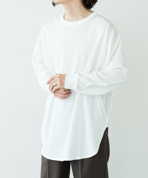 Lui's（ルイス）の「ウルティマ ロングテールロンT（Tシャツ/カットソー・メンズ・ホワイト/ブラック/グリーン/グレー・FREE）」の13枚目の写真