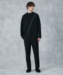 【ユニセックス】メローステッチオーバーサイズスウェットプルオーバー