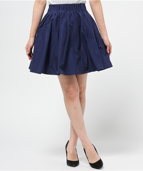 ROSE BUD（ローズバッド）の「S-LSK-14208 HIGH/W GATHERED MINI SKIRT（スカート・レディース・ブラック/カーキ/ロイヤルブルー・ONE SIZE）」の3枚目の写真