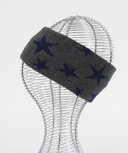 CAMBIO(カンビオ)の「mko10300-Star Jacquard Hair Band ヘアバンド(その他ヘアアクセサリー・メンズ・チャコールグレー/ブラック/ネイビー・FREE)」の15枚目の写真