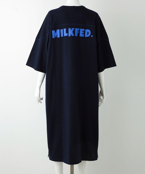 MILKFED.（ミルクフェド）の「FOOTBALL DRESS（ワンピース・レディース・ホワイト/ネイビー・ONE SIZE）」の10枚目の写真