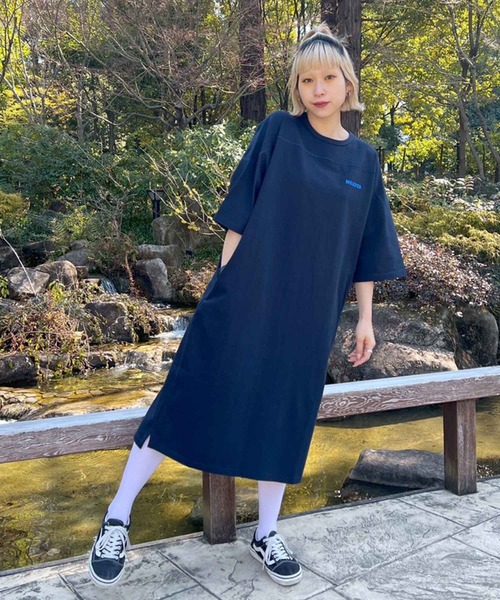 MILKFED.（ミルクフェド）の「FOOTBALL DRESS（ワンピース・レディース・ホワイト/ネイビー・ONE SIZE）」の17枚目の写真