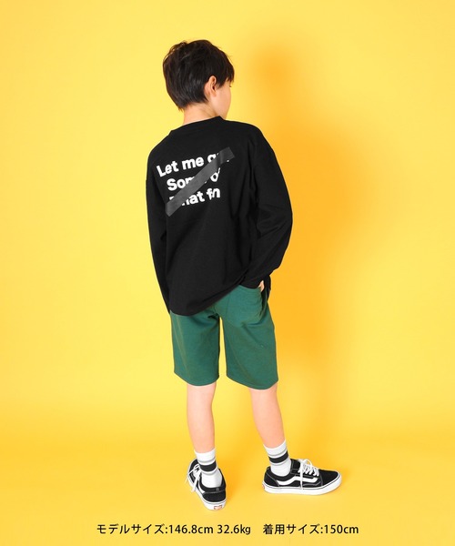 GLAZOS(グラソス)の「裏毛・ロゴスウェットハーフパンツ【セットアップ対応】(その他パンツ・キッズ・グリーン/ブルー/オレンジ・150cm/160cm/130cm/170cm/140cm)」の7枚目の写真