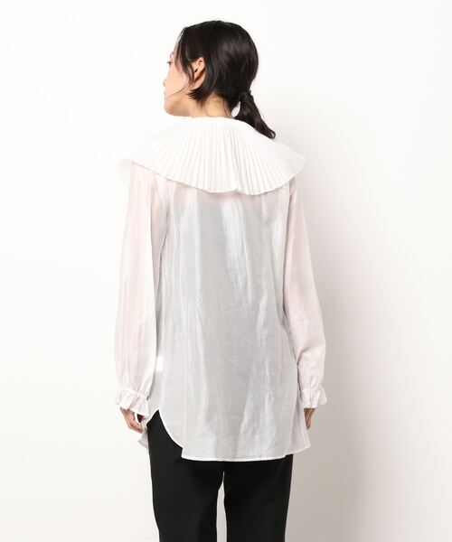 Banner Barrett(バナーバレット)の「【Lili Lurex】プリーツカラーブラウス(Tシャツ/カットソー・レディース・ホワイト・38)」の7枚目の写真
