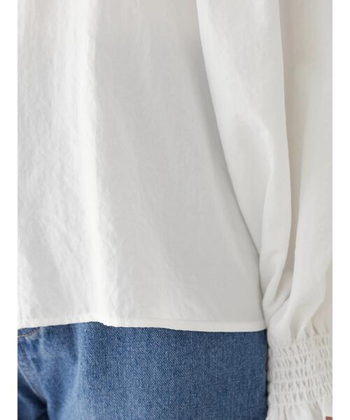 Green　Parks（グリーンパークス）の「・ELENCARE DUE フリルスタンドカラーブラウス（シャツ/ブラウス・レディース・オフホワイト/ブラック/ラベンダー/イエロー・FREE）」の15枚目の写真