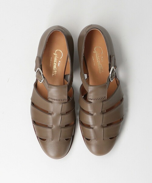 F.LLI GIACOMETTI（フラテッリジャコメッティ）の「【一部別注】＜F.LLI Giacometti＞2MONK サンダル（サンダル・レディース・オフホワイト/モカ・38/37/39/36）」の2枚目の写真