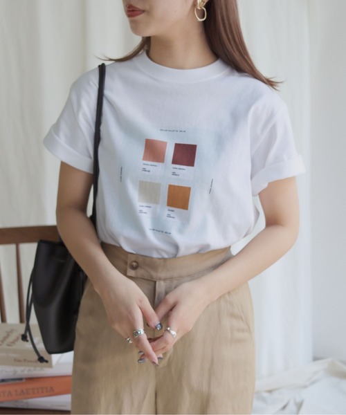 HER CLOSET（ハークローゼット）の「【HERCLOSET】5.6オンスオリジナルアート柄プリントT（Tシャツ/カットソー・レディース・ホワイト/ホワイト系その他/ホワイト系その他2・S/M）」の17枚目の写真