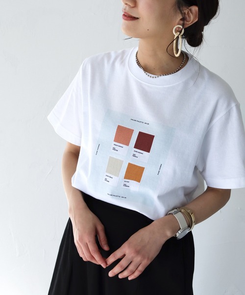 HER CLOSET（ハークローゼット）の「【HERCLOSET】5.6オンスオリジナルアート柄プリントT（Tシャツ/カットソー・レディース・ホワイト/ホワイト系その他/ホワイト系その他2・S/M）」の4枚目の写真