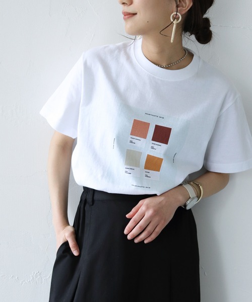 HER CLOSET（ハークローゼット）の「【HERCLOSET】5.6オンスオリジナルアート柄プリントT（Tシャツ/カットソー・レディース・ホワイト/ホワイト系その他/ホワイト系その他2・S/M）」の6枚目の写真