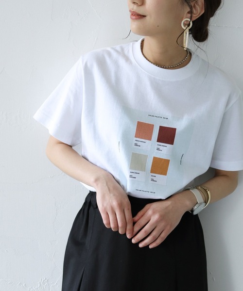 HER CLOSET（ハークローゼット）の「【HERCLOSET】5.6オンスオリジナルアート柄プリントT（Tシャツ/カットソー・レディース・ホワイト/ホワイト系その他/ホワイト系その他2・S/M）」の5枚目の写真