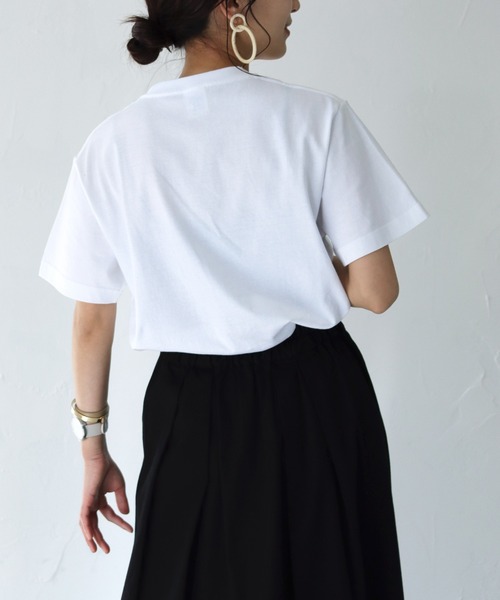 HER CLOSET（ハークローゼット）の「【HERCLOSET】5.6オンスオリジナルアート柄プリントT（Tシャツ/カットソー・レディース・ホワイト/ホワイト系その他/ホワイト系その他2・S/M）」の7枚目の写真