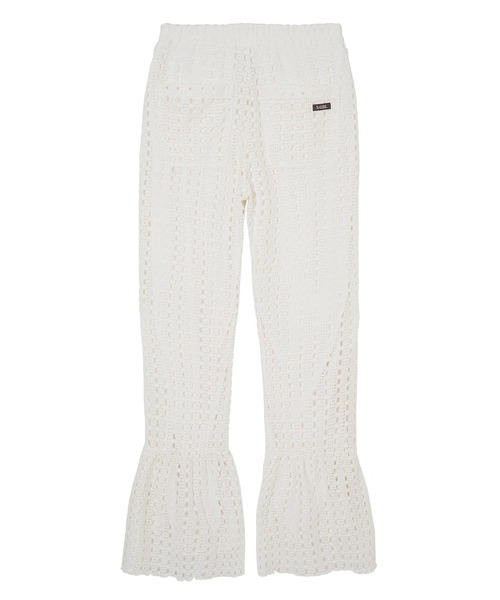 X-girl（エックスガール）の「CROCHET RUFFLE PANTS（その他パンツ・レディース・ライトブルー/ブラック/オフホワイト・S/M/XS）」の16枚目の写真