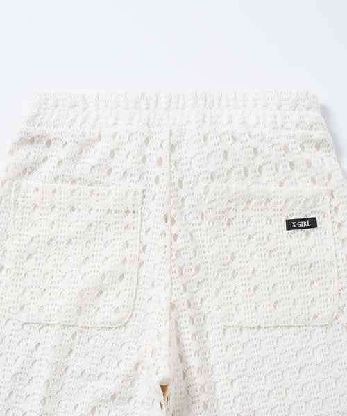 X-girl（エックスガール）の「CROCHET RUFFLE PANTS（その他パンツ・レディース・ライトブルー/ブラック/オフホワイト・S/M/XS）」の20枚目の写真