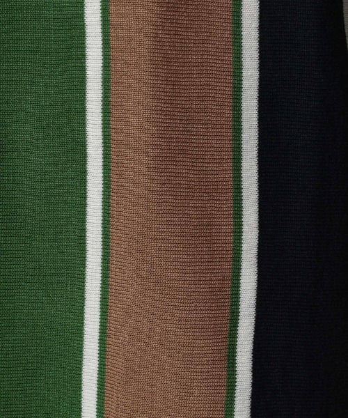niko and...(ニコアンド)の「アシメストライプニットポロシャツ(ポロシャツ・メンズ・ネイビー/オフホワイト/グリーン・MEDIUM/LARGE)」の21枚目の写真