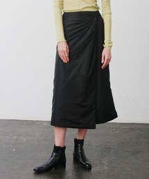 UNDECORATED アンデコレイテッド / Re:PL Padded Skirt リサイクルポリエステル パデッドスカート ラップスカート / UDF22407