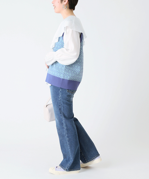 B.C STOCK（ベーセーストック）の「2WAYラッフルブラウス◆（シャツ/ブラウス・レディース・ホワイト/ブラック・FREE）」の10枚目の写真