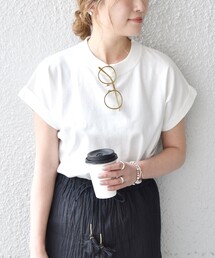 SHIPS any | SHIPS any:〈抗菌消臭〉USAコットン フレンチ スリーブ TEE◇(Tシャツ/カットソー)