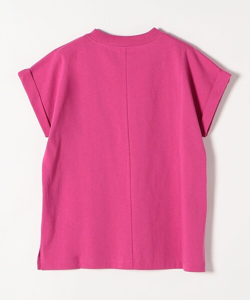 SHIPS any(シップス エニィ)の「SHIPS any:〈抗菌消臭〉USAコットン フレンチ スリーブ TEE(Tシャツ/カットソー・レディース・ホワイト/ブラック/ピンク/イエロー/ワインレッド・ONE SIZE)」の8枚目の写真
