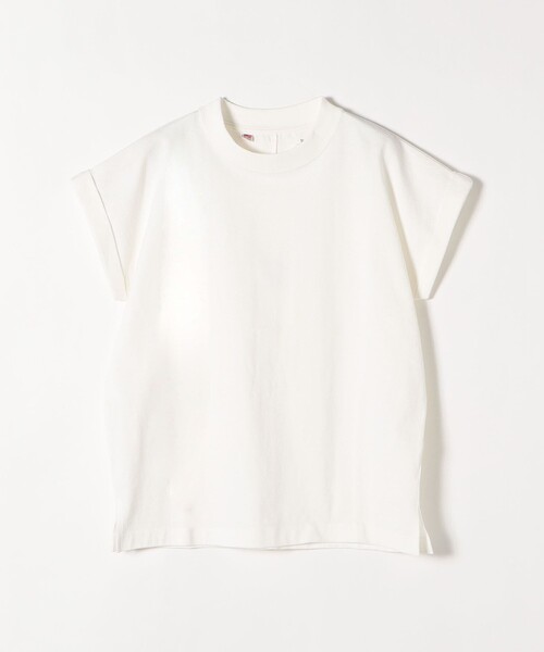 SHIPS any(シップス エニィ)の「SHIPS any:〈抗菌消臭〉USAコットン フレンチ スリーブ TEE(Tシャツ/カットソー・レディース・ホワイト/ブラック/ピンク/イエロー/ワインレッド・ONE SIZE)」の12枚目の写真