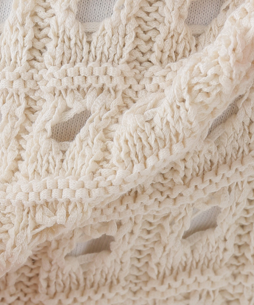 AMOMENTO アモーメント ベスト　ニット セール】【AMOMENTO / アモーメント】 COTTON ニットベスト