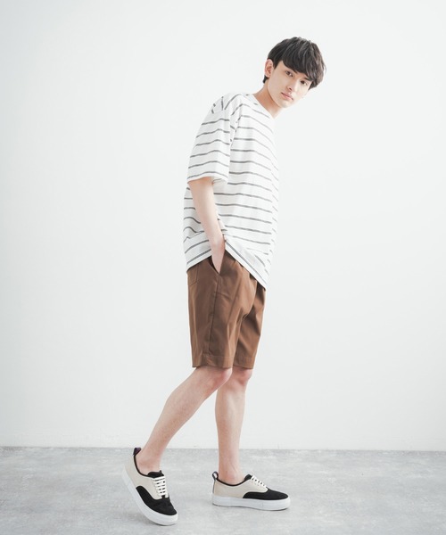 Rocky Monroe（ロッキーモンロー）の「ナチュラルストレッチツイルショートスケーターパンツ（その他パンツ・メンズ・ブラック/ベージュ/ネイビー/ブラウン/グレー/レッド/オフホワイト/カーキ/ブルー/グリーン/ブルーグレー・S/M/L/XL）」の17枚目の写真