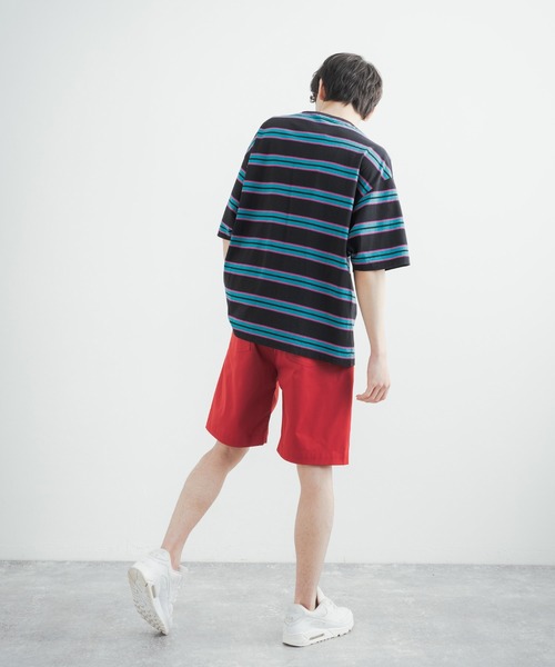 Rocky Monroe（ロッキーモンロー）の「ナチュラルストレッチツイルショートスケーターパンツ（その他パンツ・メンズ・ブラック/ベージュ/ネイビー/ブラウン/グレー/レッド/オフホワイト/カーキ/ブルー/グリーン/ブルーグレー・S/M/L/XL）」の12枚目の写真