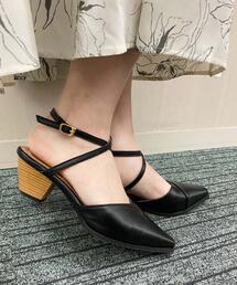 Vカットミュールサンダル