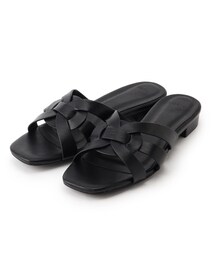 INDIVI | クロスフラットミュール(サンダル)