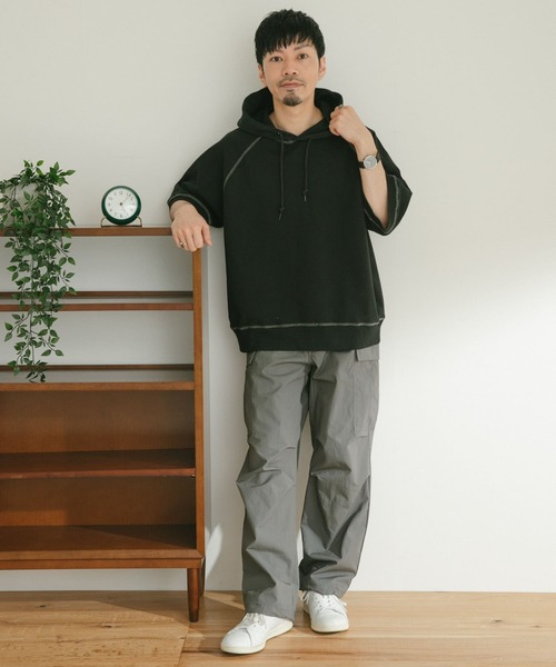 ITEMS URBANRESEARCH（アイテムズ アーバンリサーチ）の「リップストップコットン ファティーグパンツ（カーゴパンツ・メンズ・グレー/カーキ・MEDIUM/LARGE）」の11枚目の写真