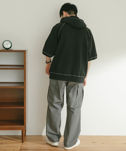 ITEMS URBANRESEARCH（アイテムズ アーバンリサーチ）の「リップストップコットン ファティーグパンツ（カーゴパンツ・メンズ・グレー/カーキ・MEDIUM/LARGE）」の18枚目の写真