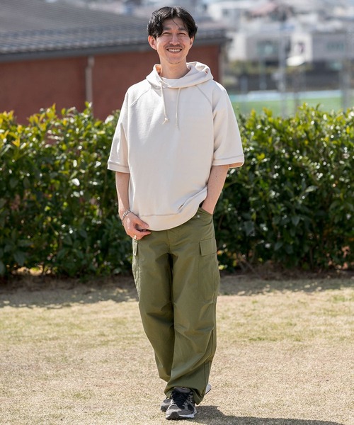 ITEMS URBANRESEARCH（アイテムズ アーバンリサーチ）の「リップストップコットン ファティーグパンツ（カーゴパンツ・メンズ・グレー/カーキ・MEDIUM/LARGE）」の12枚目の写真