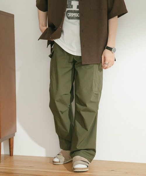 ITEMS URBANRESEARCH（アイテムズ アーバンリサーチ）の「リップストップコットン ファティーグパンツ（カーゴパンツ・メンズ・グレー/カーキ・MEDIUM/LARGE）」の20枚目の写真