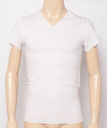 Perfect Suit FActory（パーフェクトスーツファクトリー）の「YGカットオフ 半袖 VネックTシャツ（インナーウェア/肌着・メンズ）」