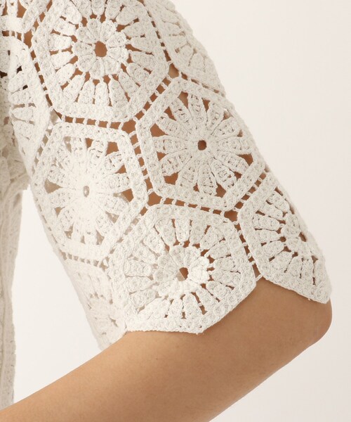 OPAQUE.CLIP（オペークドットクリップ）の「◆【C】かぎ針編み 2wayトップス（シャツ/ブラウス・レディース・ホワイト/ブラック/アイボリー・00）」の20枚目の写真