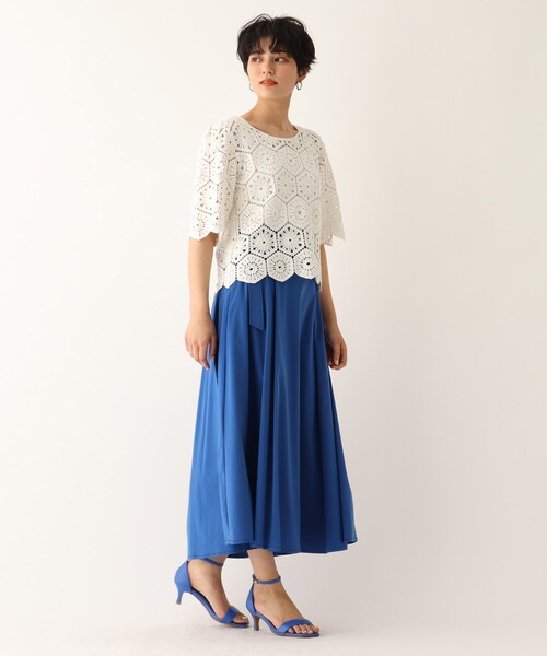 OPAQUE.CLIP（オペークドットクリップ）の「◆【C】かぎ針編み 2wayトップス（シャツ/ブラウス・レディース・ホワイト/ブラック/アイボリー・00）」の13枚目の写真